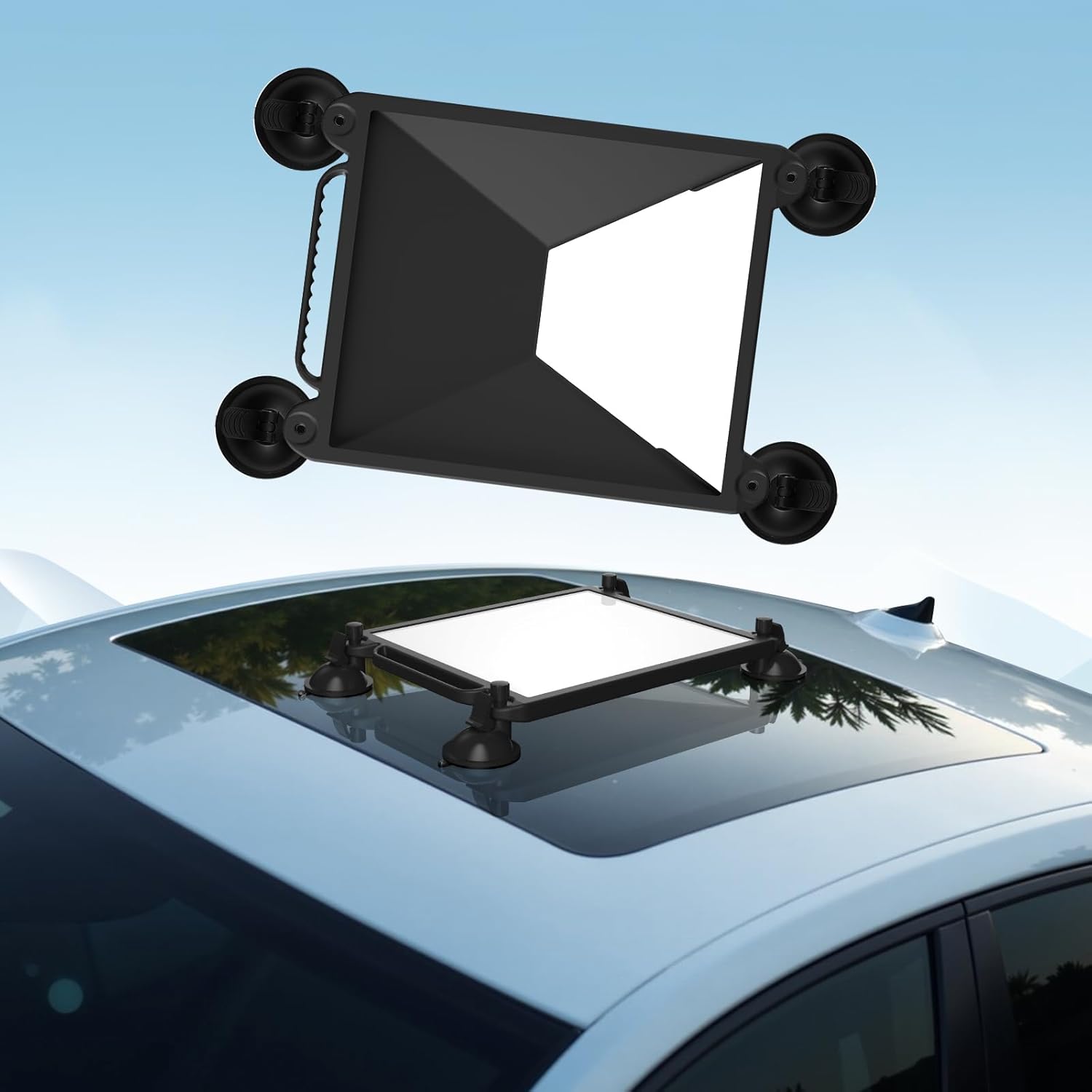 2-in-1 Satellite Suction Cup Car Mount, Compatible with Starlink Mini Satellite Antenna, 130 lbs Strong Suction Cup, Suitable for Vehicle and Boat Windows and Sunroofs