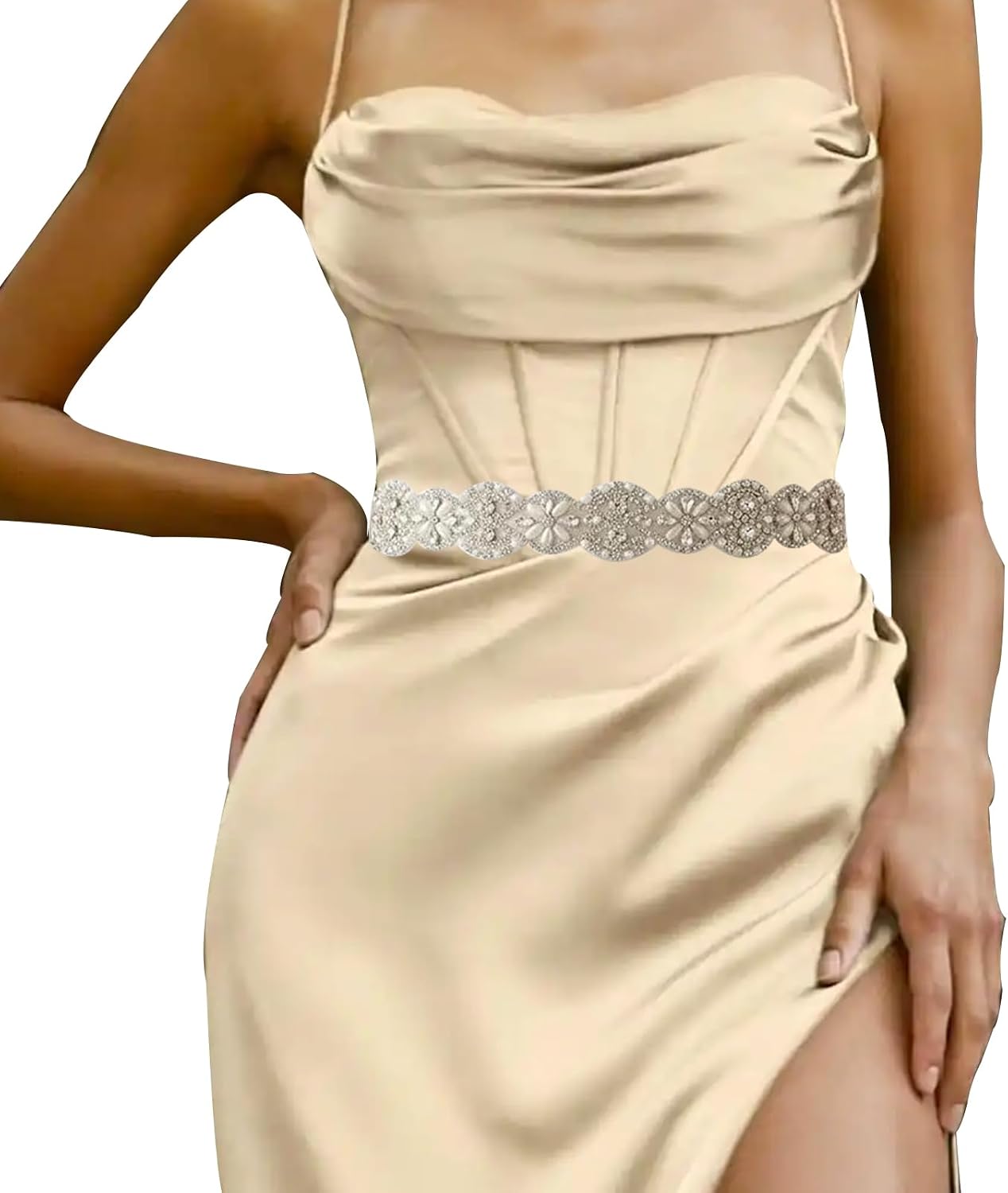 Bridal Belt Pearl Crystal Pearl Belts Wedding Belt Rhinestone Bridal Sashes Bridesmaid Sash for Wedding Dress
