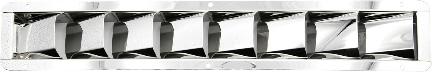 Vinland Marine 304 Stainless Steel Louvered Vent, Boat Cover Vent, Shipping Container Vent, Boat Cabin Accessories, Hood louvers, Marine Engine Compartment