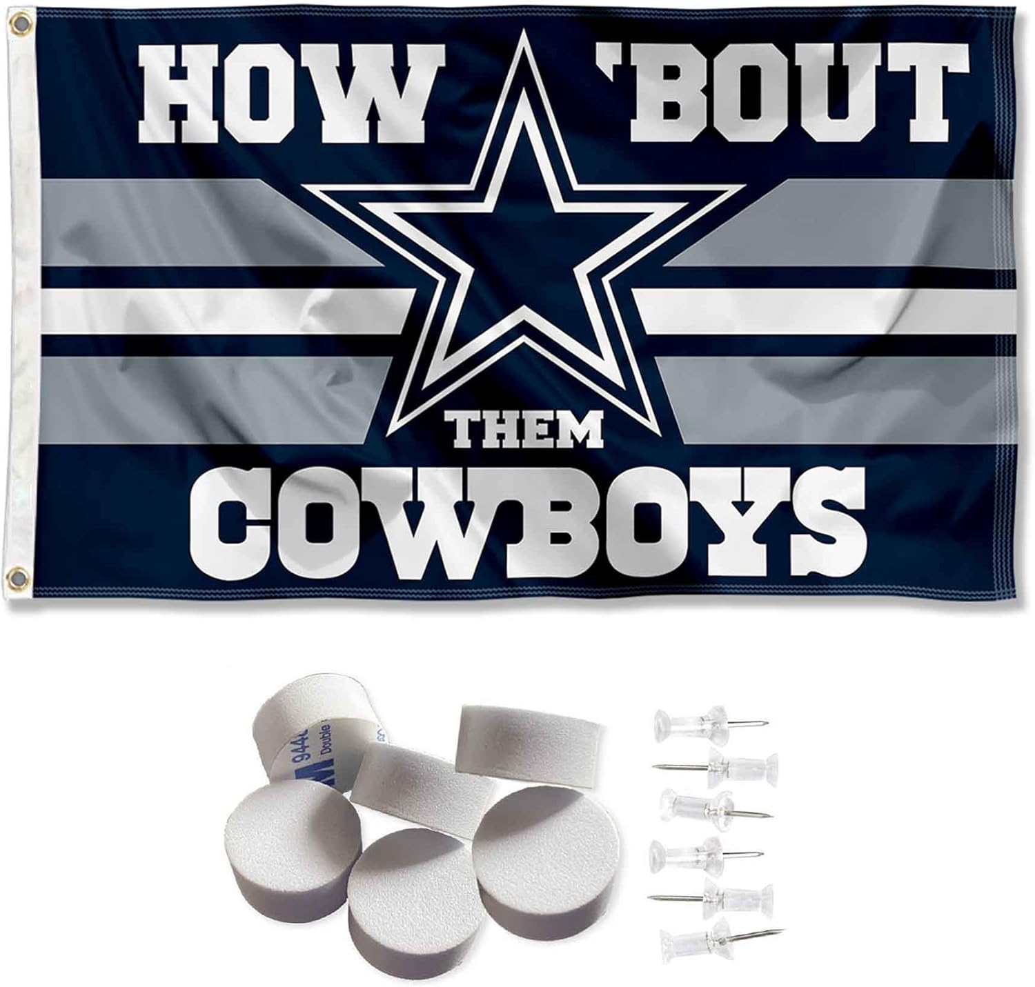 Dallas Cowboys How About Them Cowboys Banner and Tapestry Wall Tack Pads