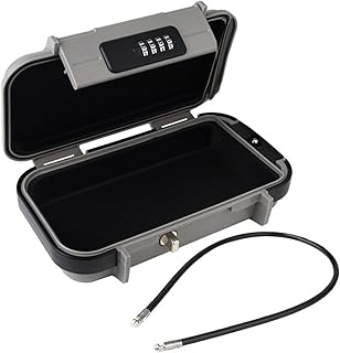 Safe Box tragbar für Wohnheim Strand Hotel mit abnehmbarem Draht Reise 4-stellige Kombination Sicherheitskoffer Rostfreie Box