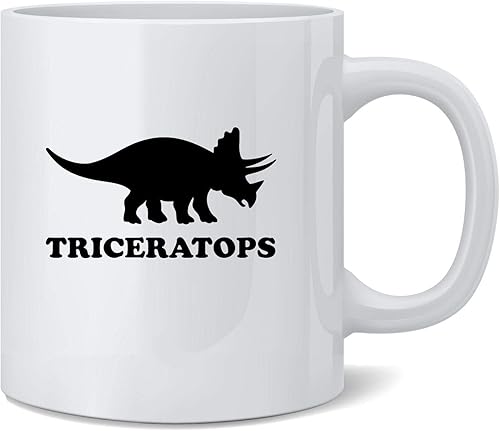 Miniatura 6 de Poster Foundry Velociraptor Retro Dinosaur Silhouette Taza de café de cerámica de los años 80, taza de té, regalo novedoso, 12 onzas