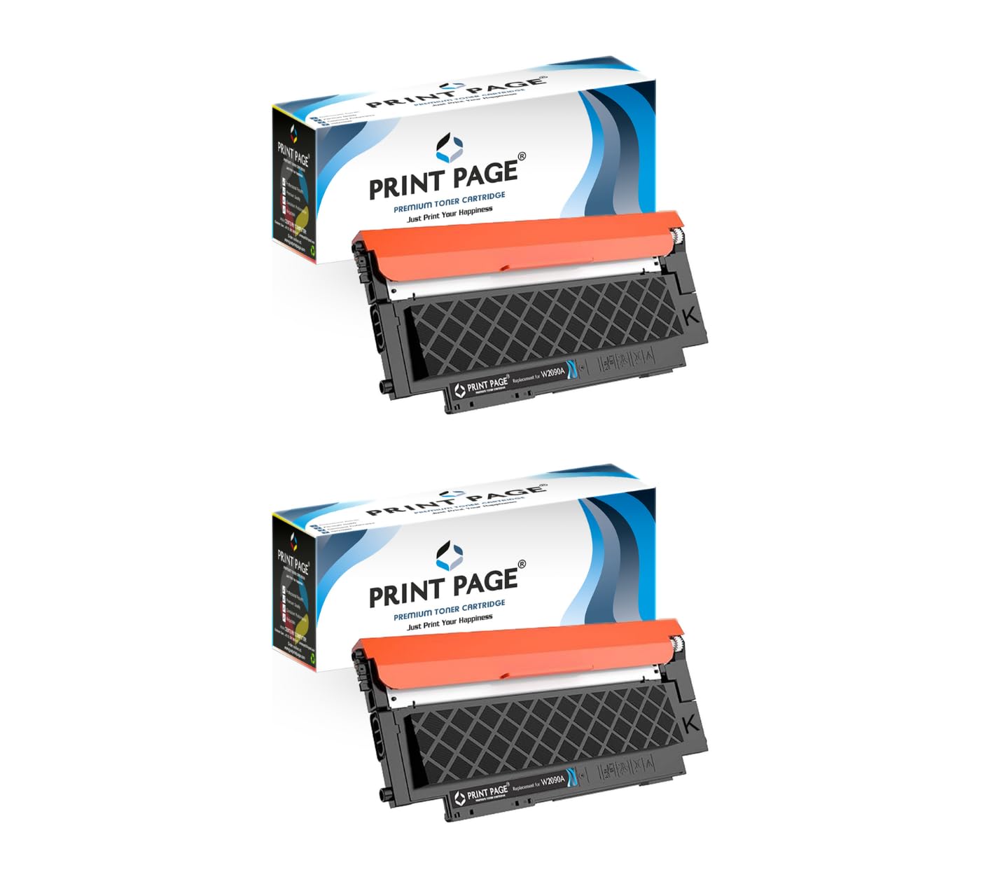 Print Page 119A Toner Cartridge Compatible for W2090A for Color LJ Pro Printers 150, MFP 178, MFP 179 (119A - Black) (Set of 2)-image-29