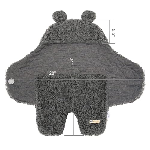 Miniatura 7 de BlueSnail Manta de recepción para recién nacido, manta para dormir para bebé (azul marino)