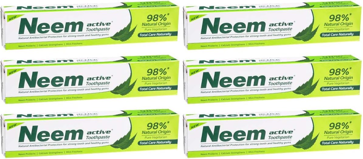 6 x Neem Active Toothpaste 100GM