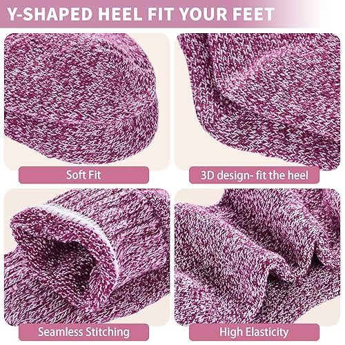 Wool Socks for Women - Womens Winter Sock for Womens Warm Thick Knit Wool Soft Vintage Casual Crew Socks4