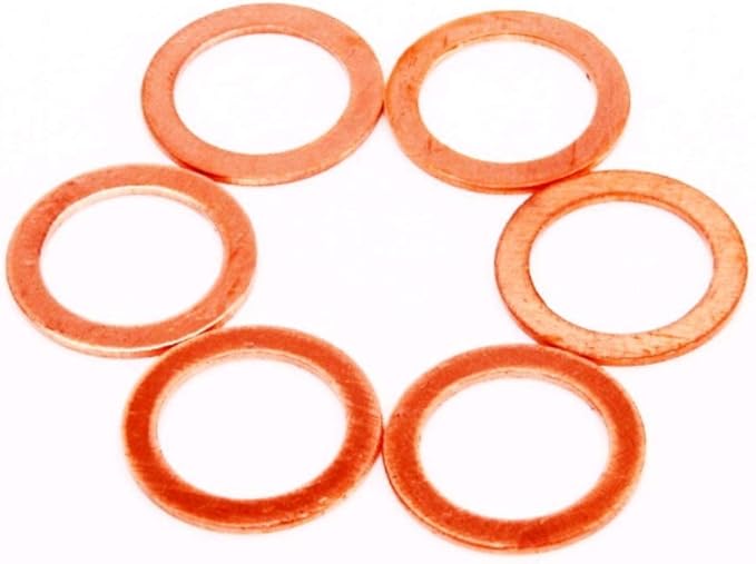 Kinugawa Turbocharger COPPER CRUSH WASHER WASHERS ID M14 14mm / 6 PACK