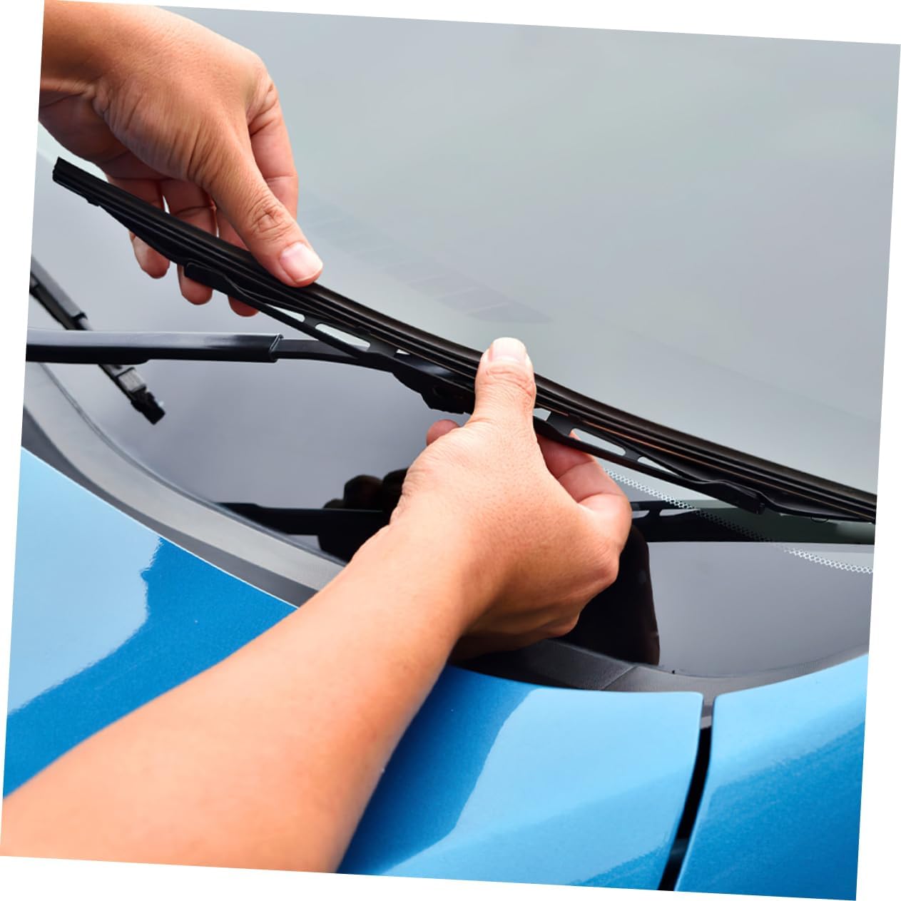 10pcs Windshield Wiper Refill Inserts Rubber Wiper Strips for All Vehicle Types Flexible Design Performance Harsh Weather Conditions