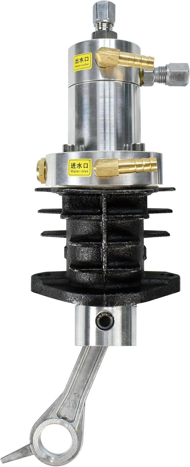 TUXING 4500PSI PCP Air Compressor TXED Series, High Pressure Cylinder Assembly with Piston Rod, Cylinder Head, Gasket Parts