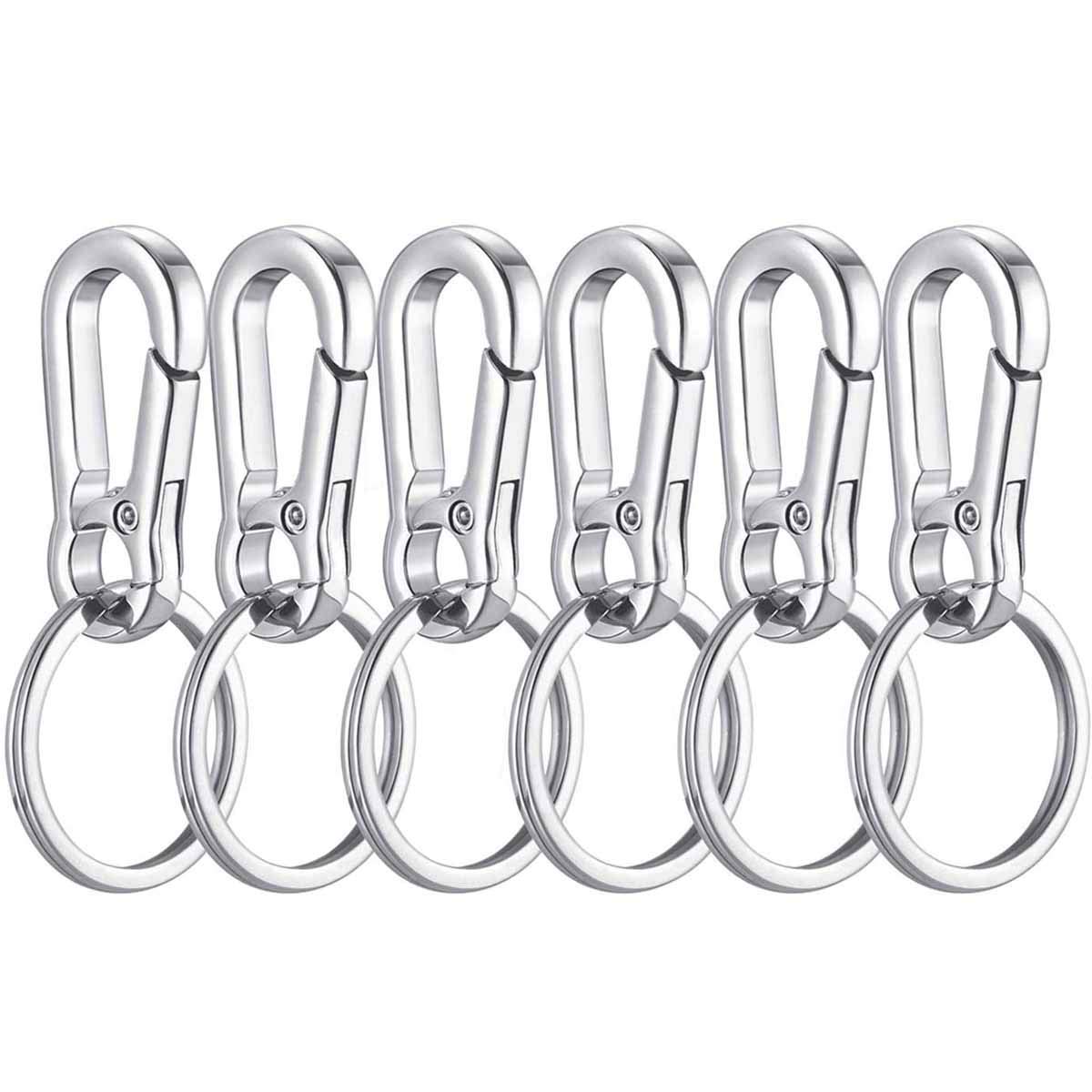 BSTHPKeychain, 6Packs Metal Carabiner Clip Keyrings