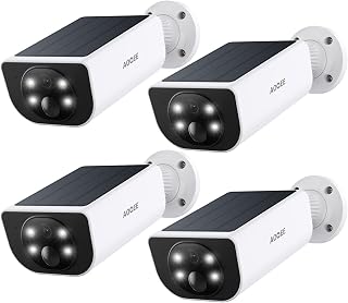 AOQEE S14P 2K Wireless Solar Outdoor Security Camera - AI Human Detection, Color Night Vision, Siren Alarm, Waterproof IP65