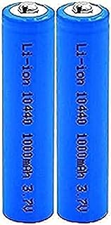 Aa Lithium Batteries3.7V Volt 1000Mah 10440 Li-Ion Li-Ion Batteries Li-Ion Batteries Replacement Cells for Electric Shavers -2Pcs
