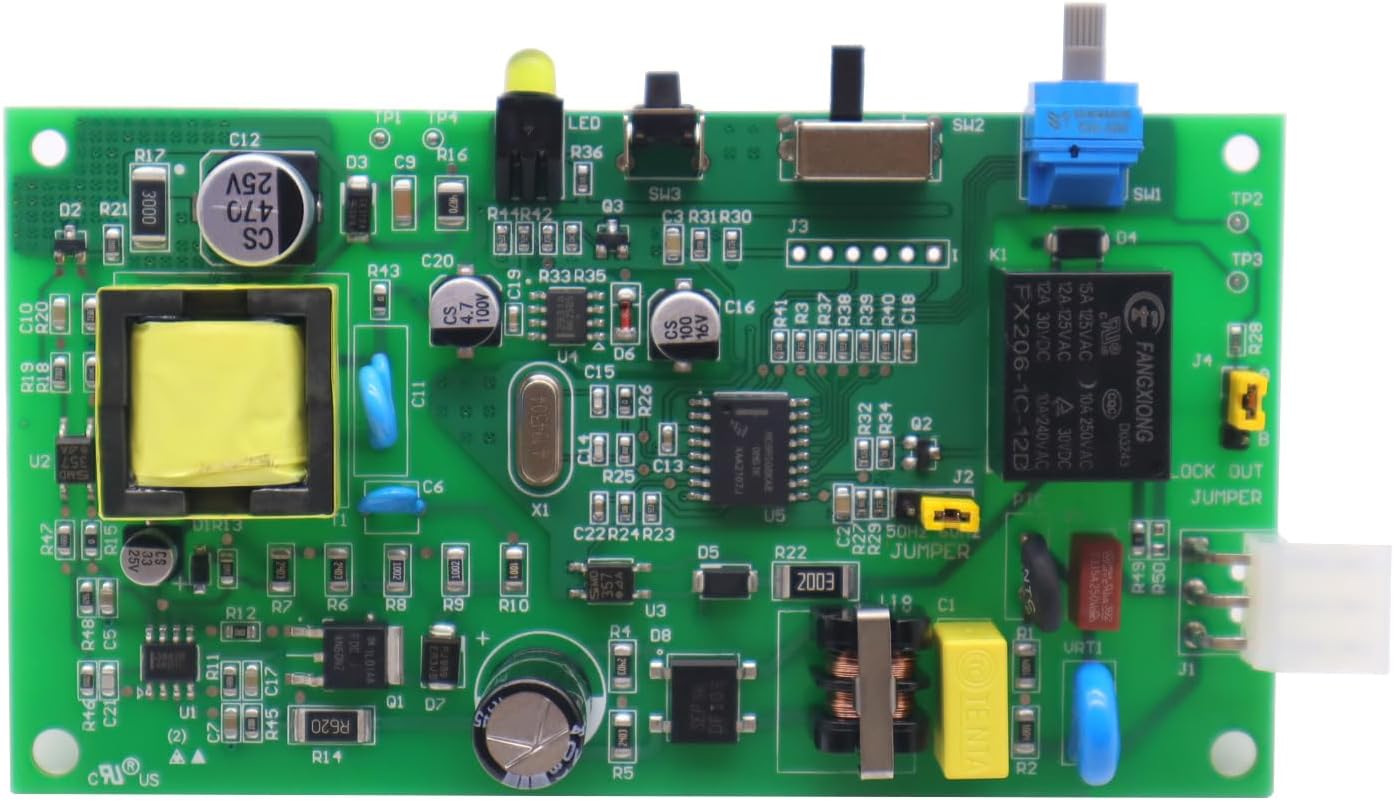 50 Amp Load Manager Smart Management Module Control Board Compatible with Generac 7000, 8-Zone Control, Overload Protection and Lock Feature — NC and NO Switching