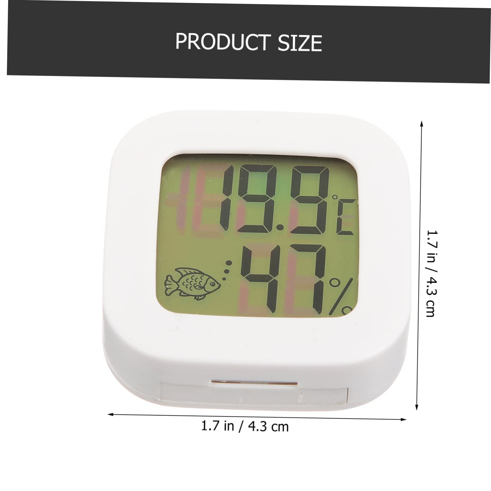 Happyyami 5pièces Thermomètre Digital Pour Aquarium Thermomètre Autocollant Lcd Précis Capteur Externe Lecture Rapide Toutes Les Secondes Pour Terrarium Et Fournitures Aquatiques