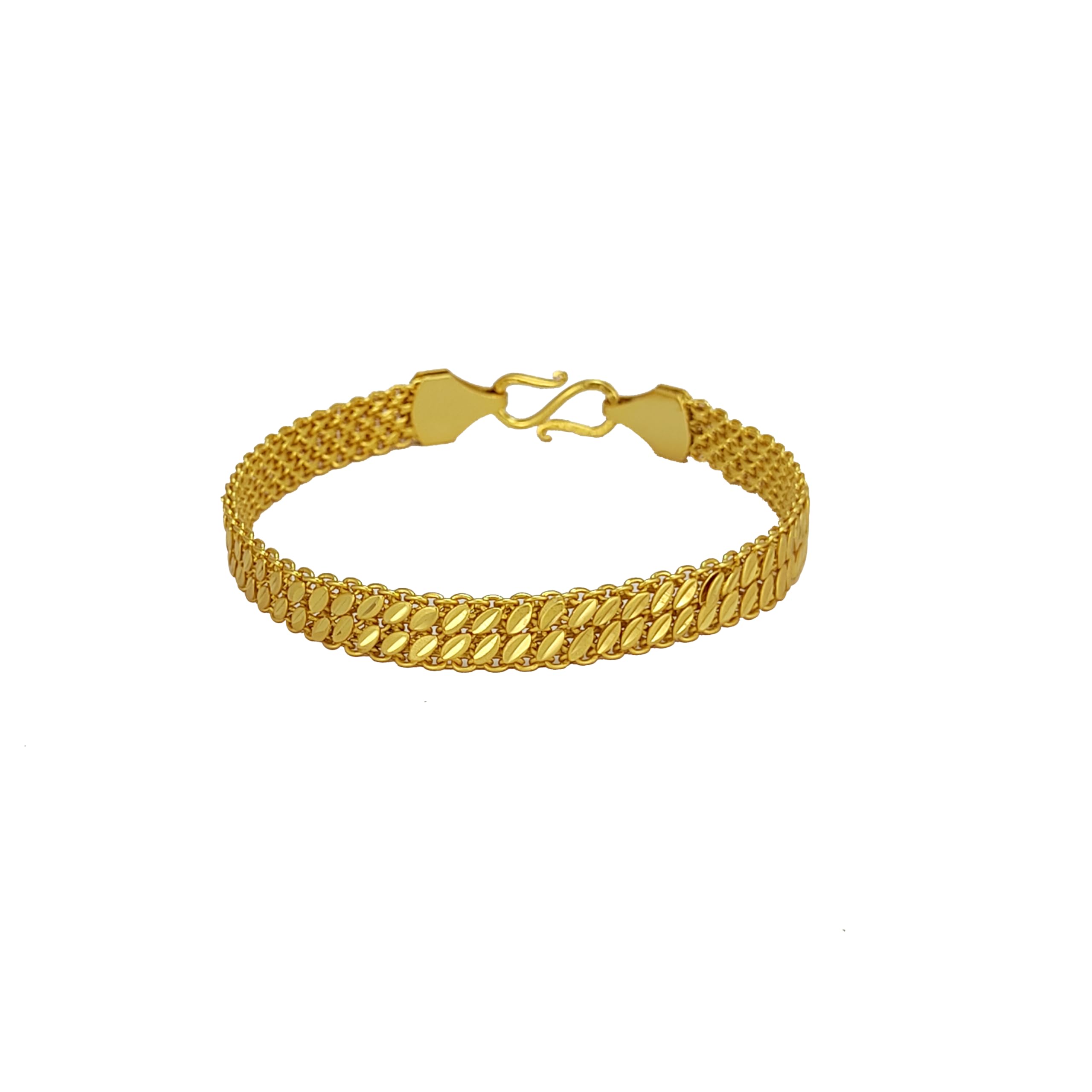 Jecy JEWELS Mens Bracelet 1 Gram Gold Micro Plated Light weight 78060-1_BR (B0D3HWNNG9) Amazon Price History, Amazon Price Tracker
