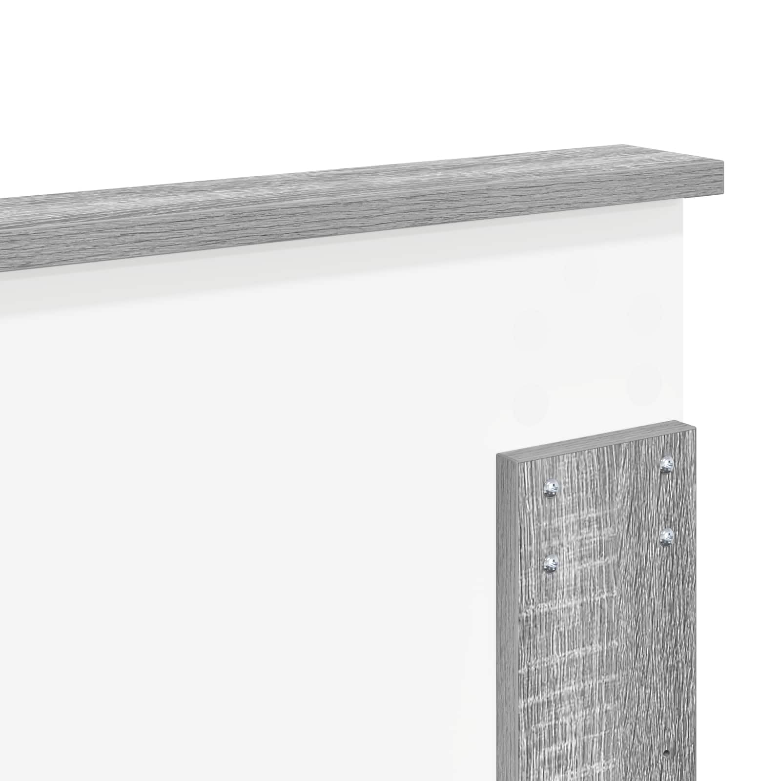vidaXL Cabecero con cabecera Gris Sonoma 200 cm Madera contrachapada, Accesorios Elegantes para el Dormitorio, Decorativos Modernos, Zona de Descanso Comfy, diseño contemporáneo