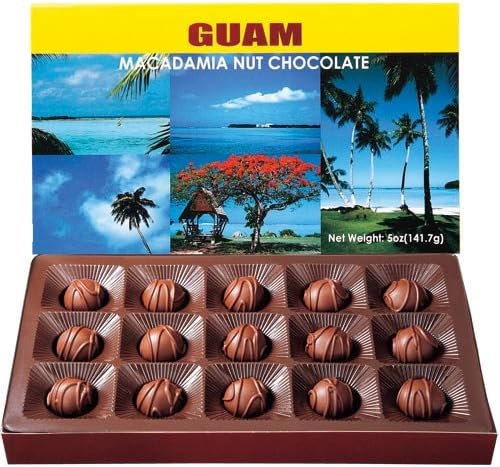 Amazon グアム マカダミアナッツ 風景 チョコ 15粒入 1箱 ワールドショッピングプラザ ナッツチョコレート 通販