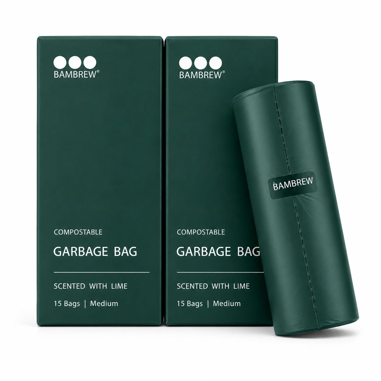 Bambrew Compostable Garbage Bags - Lime Scented -1 Bambrew Compostable Garbage Bags - Lime Scented -1