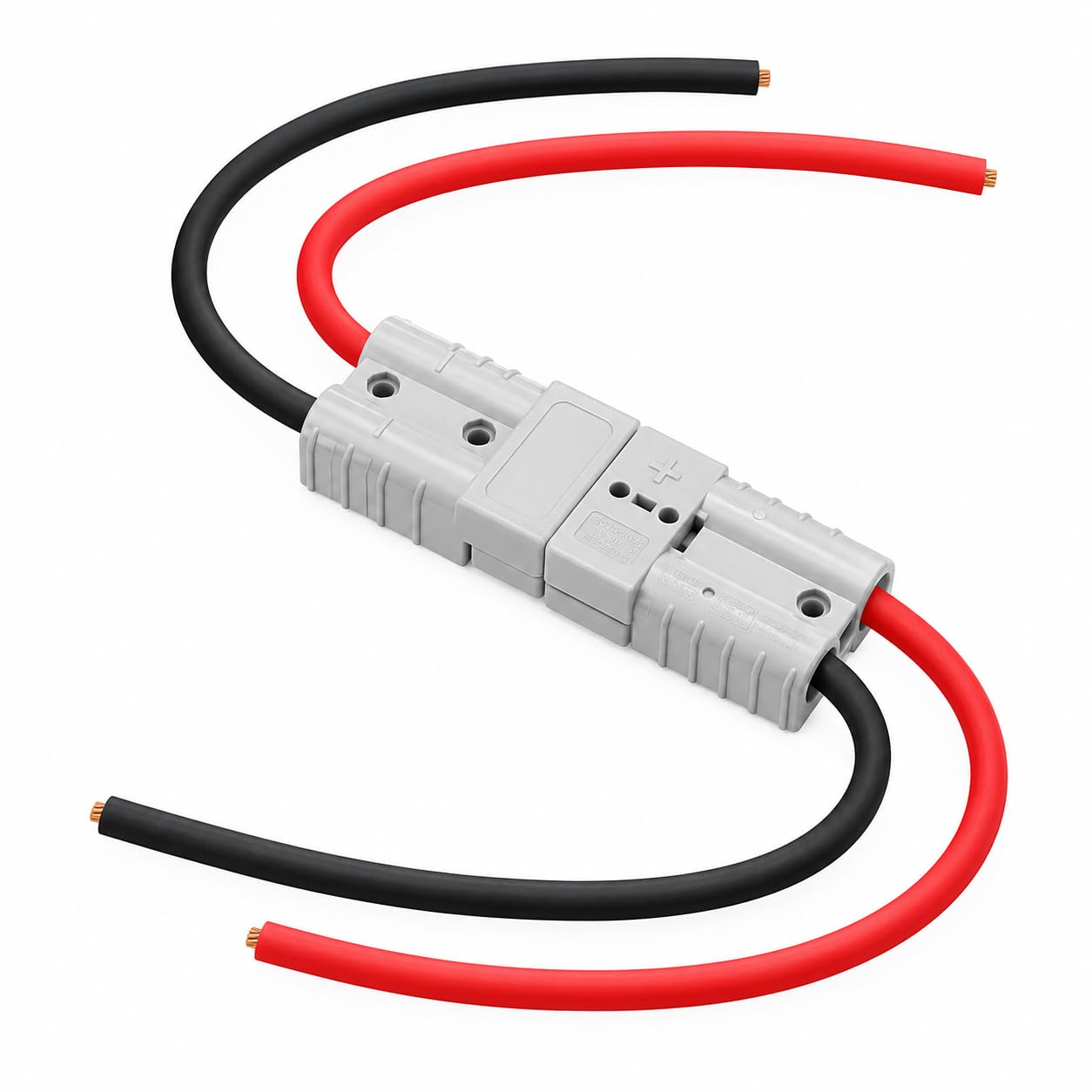 SB50AM Anderson Connector Socket with 10mm Red and Black Wire | EV Battery Compatible, Electric Vehicle Charging, Anderson Socket, Dual Wire Included, SB50 Type-image-7