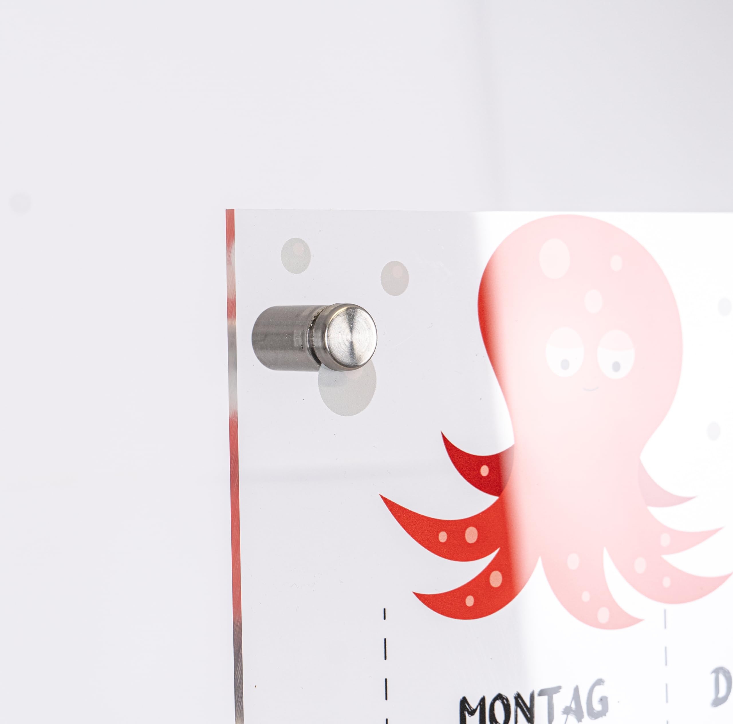 Queence Acrylglas Wochenplaner abwischbar 60x40 cm | Wochenplan transparent | Geburtstags-Kalender | wiederverwendbar | Familienplaner | Notizen | Terminkalender | Wandkalender | Monatskalender