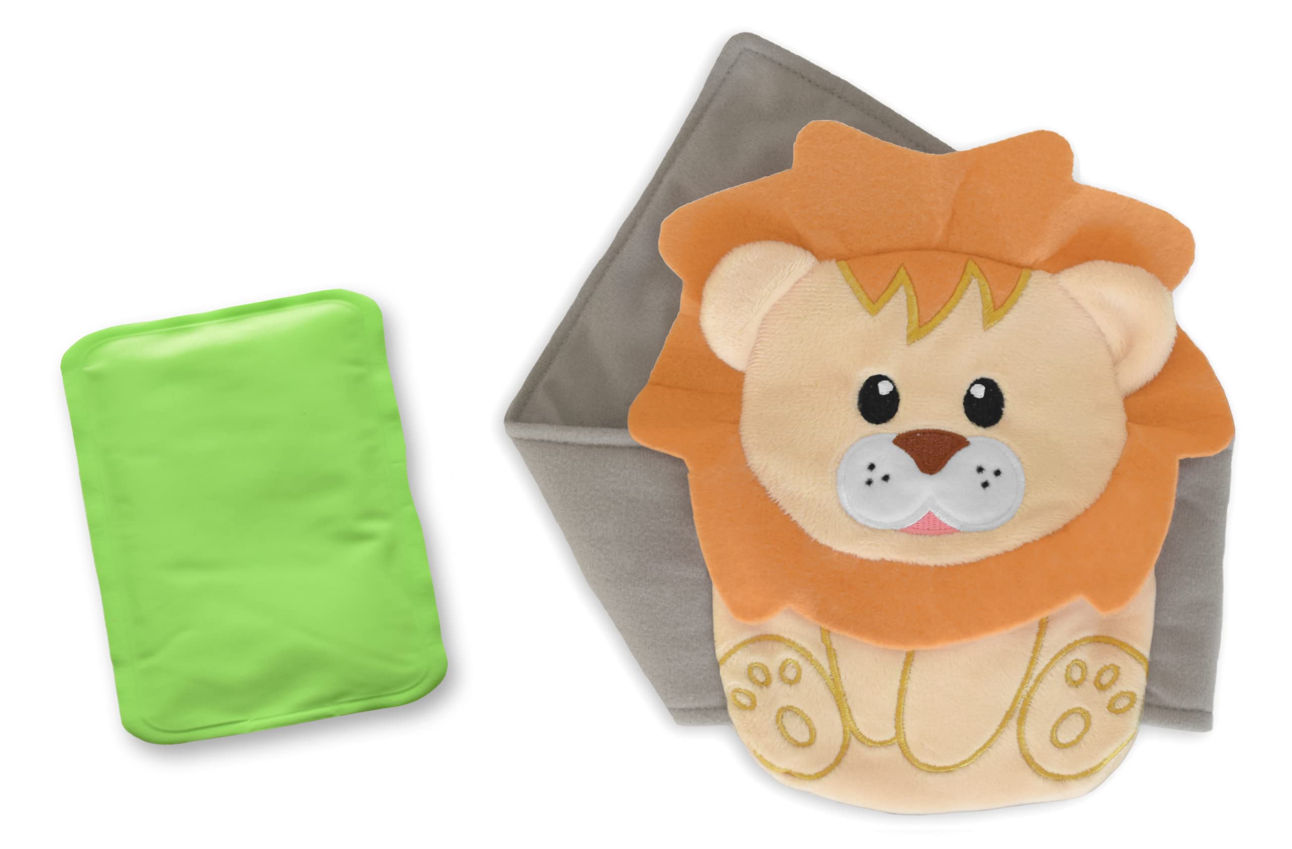 Baby Colic, Gas and Upset Stomach Relief – Belly Hugger – A Soothing Warmth Combined with Gentle Compression (Lion)