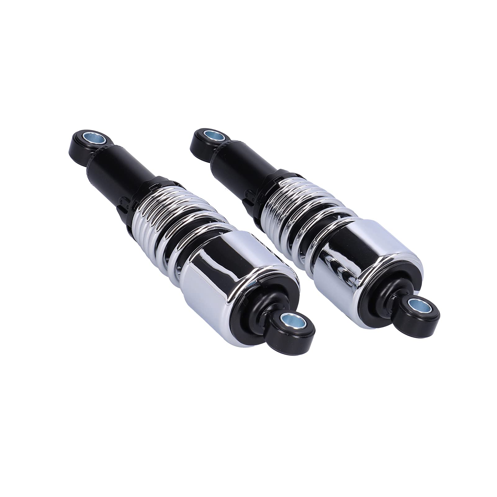 Para Amortyzatorów Motocyklowych 10,5 Cala, Amortyzator Pasujący do XL883 XL883R XL1200R XL1200L(Czarny + chrom)
