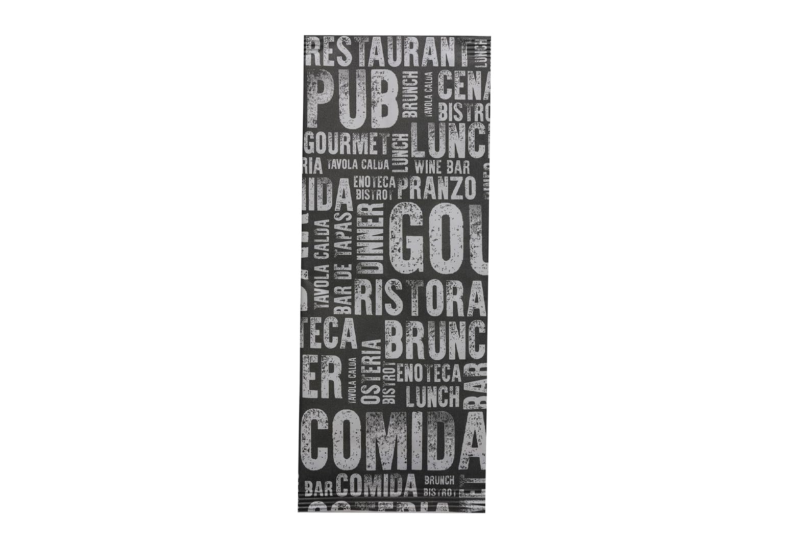 INFIBRA- Busta Porta Posate con tovagliolo- formato 25x11-8 confezioni da 125 pezzi- colore decoro gourmet