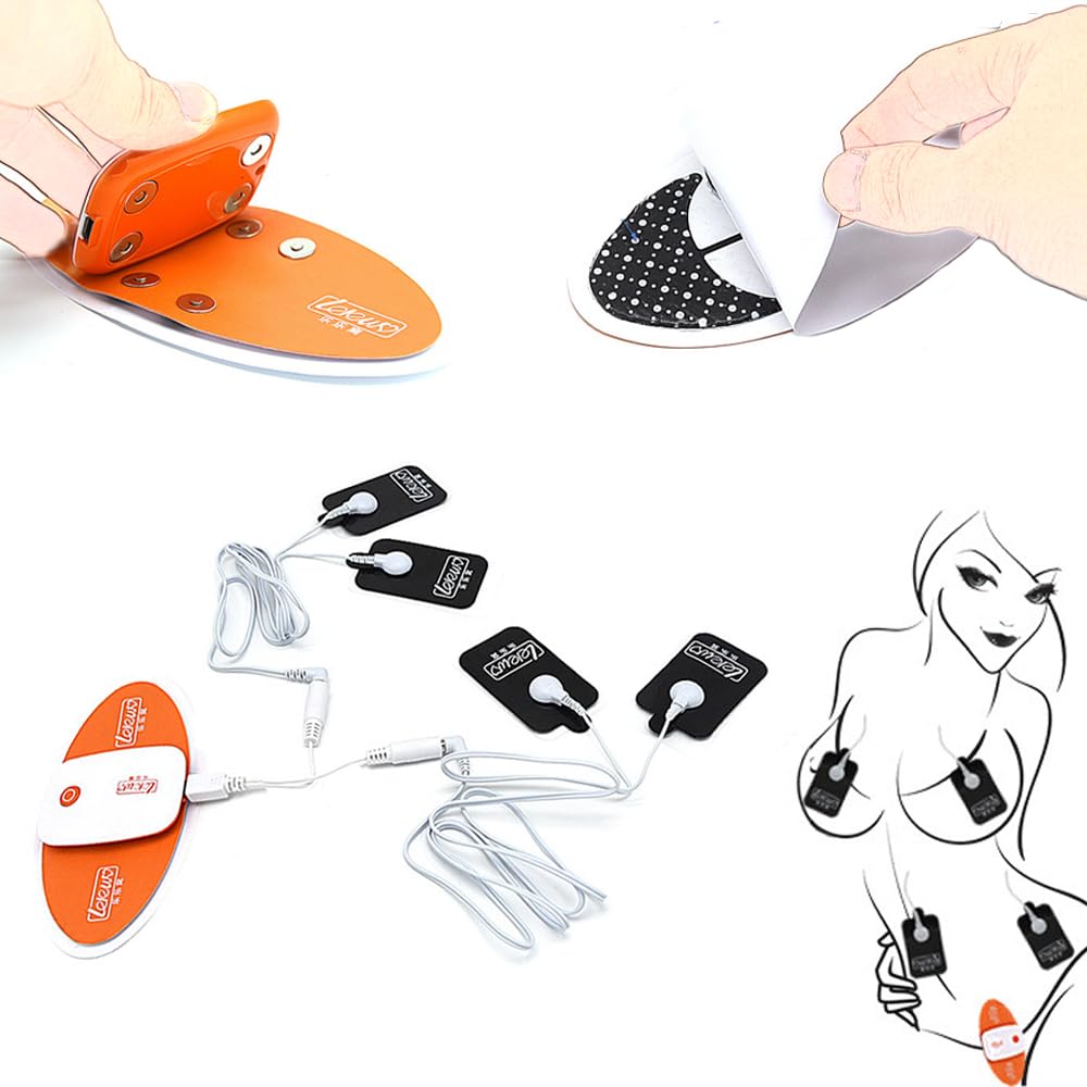 Elektrostimulation Paare Sex Set mit Nippelklemmen & Massage Patch&Analplug SM Mikro-Strom Flirten Sexspielzeug APP Fernbedienung mit 8 Betriebsarten und 15 Intensitäten