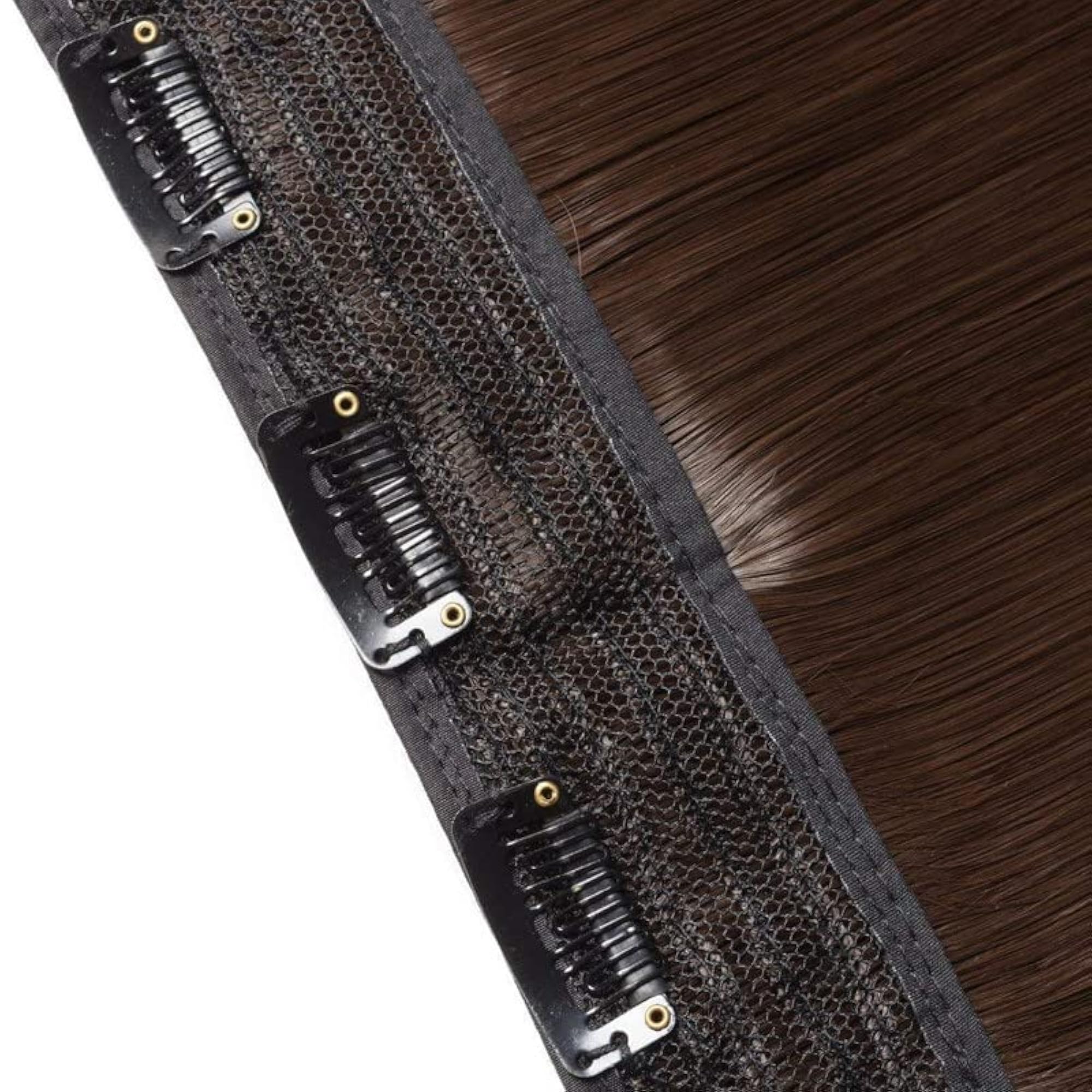 5 Clip Based Synthetic Hair Extension (Brown, 24-inches)