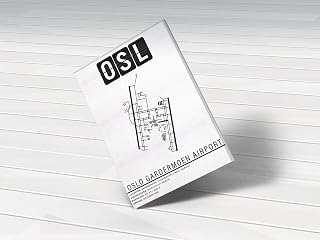 MG Global Modern Hanging Canvas Print of OSL Oslo Gardermoen Norway Airport | 8x12 12x18 16x24 20x30 24x36 Minimalism Wall Art for Gift | Minimalist Home Office Decor