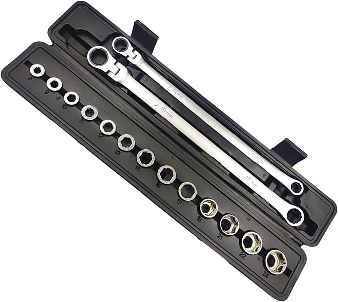 Adjustable Ratchet Wrench Kit For Car Repair Hand Tools Vanadium Steel Torque Wrench Socket Tools Set Car Repair Hand Tools, Movable Head