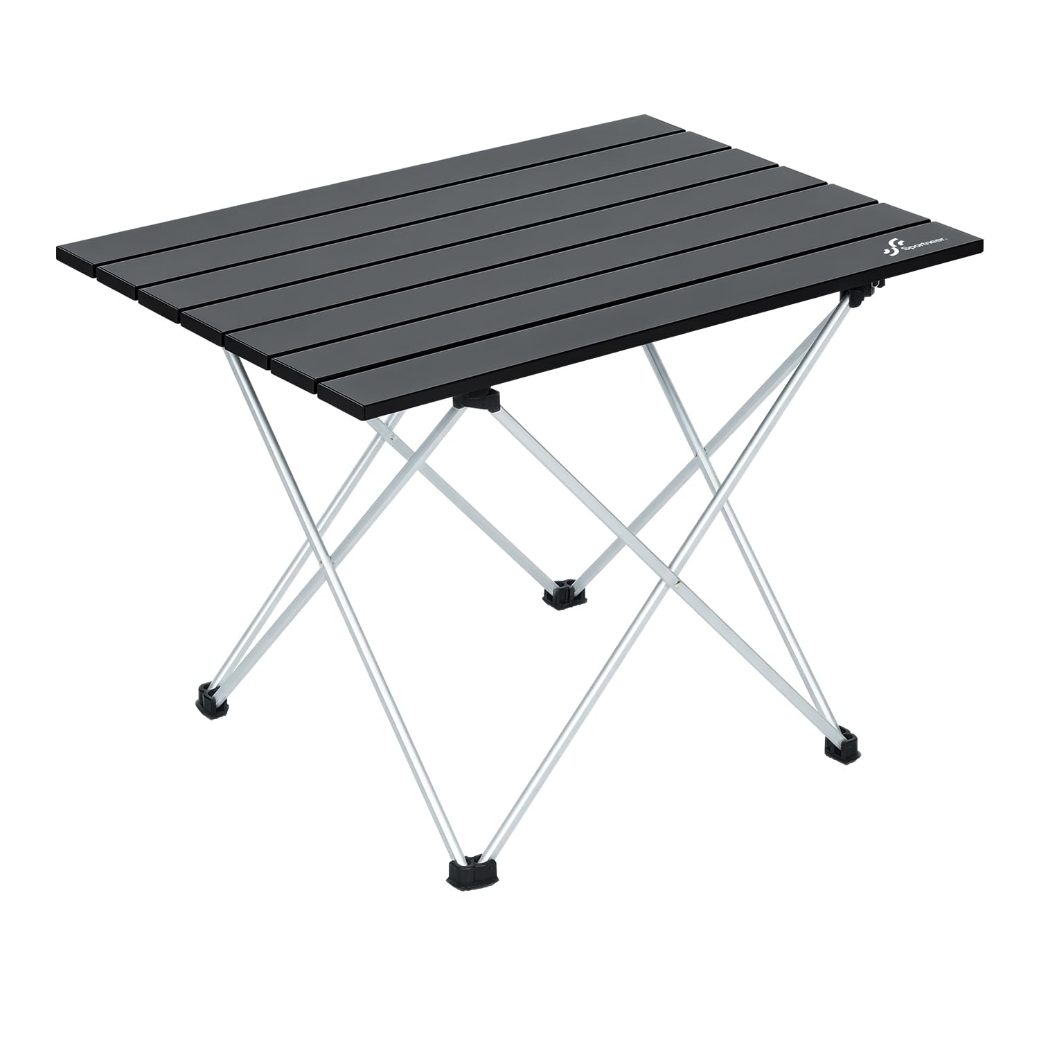 Sportneer Campingtisch, Klapptisch Camping, Aluminium Camping Tisch Leichte mit Tasche, Leicht zu tragen, klappbar Tisch Präfekt für Picknick Kochen Garten Wandern Reisen, Ohne Abnehmbares Netz M (56*40.5*40.5cm)