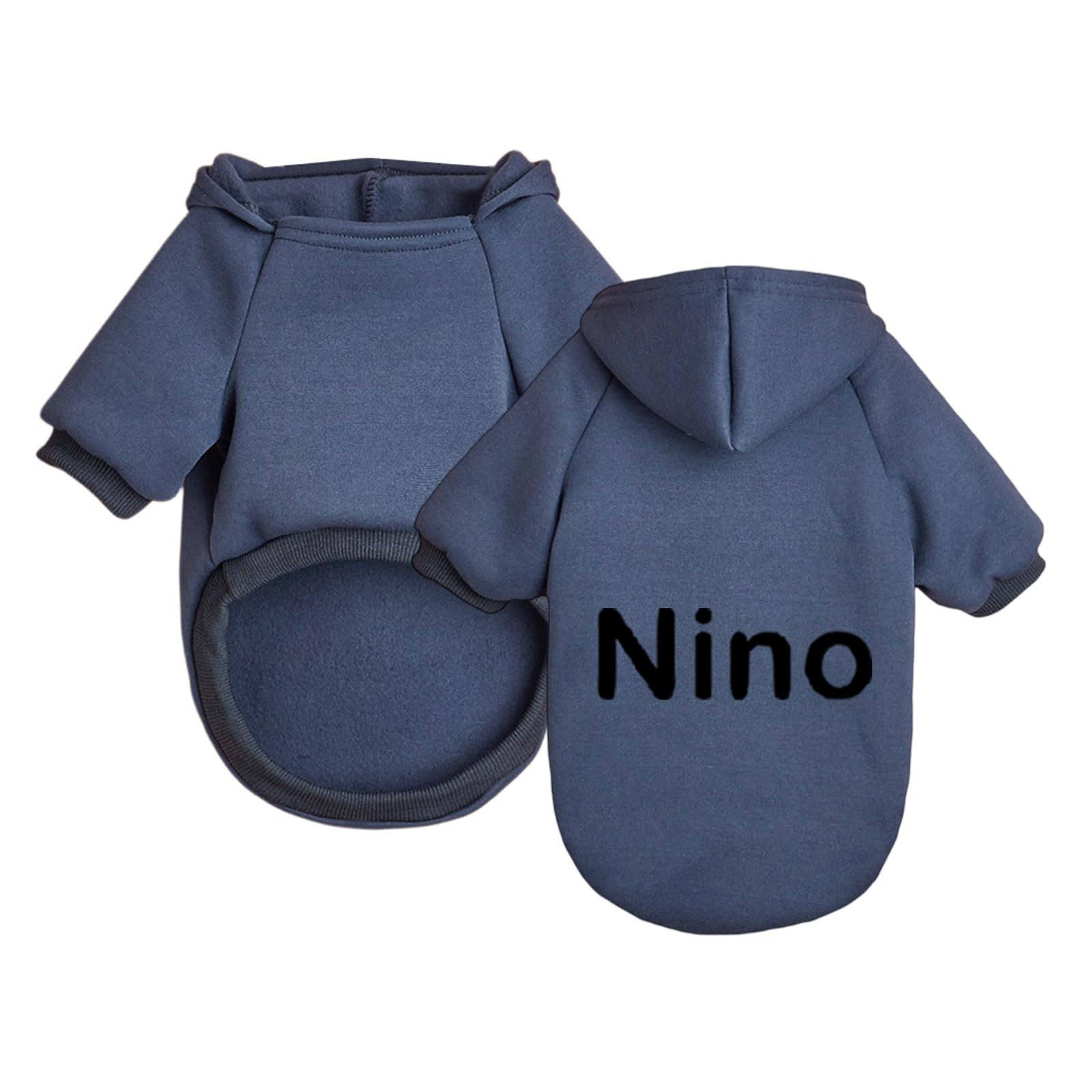 Custom Pet Sweatshirt with Name Personalised Dogs Casual Sweater Hoodie Warm Shirts for Dogs Cat Puppy