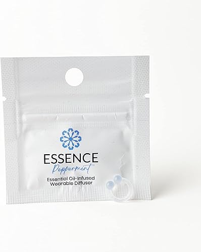 Essence Difusor nasal  Anillo de aceite esencial  Inhalador de nariz de silicona (menta)