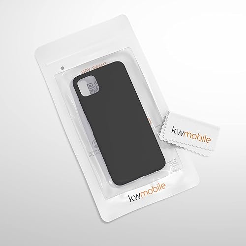 Miniatura 7 de kwmobile Funda compatible con Samsung Galaxy A22 5G - Funda protectora de silicona TPU suave y delgada - Negro mate