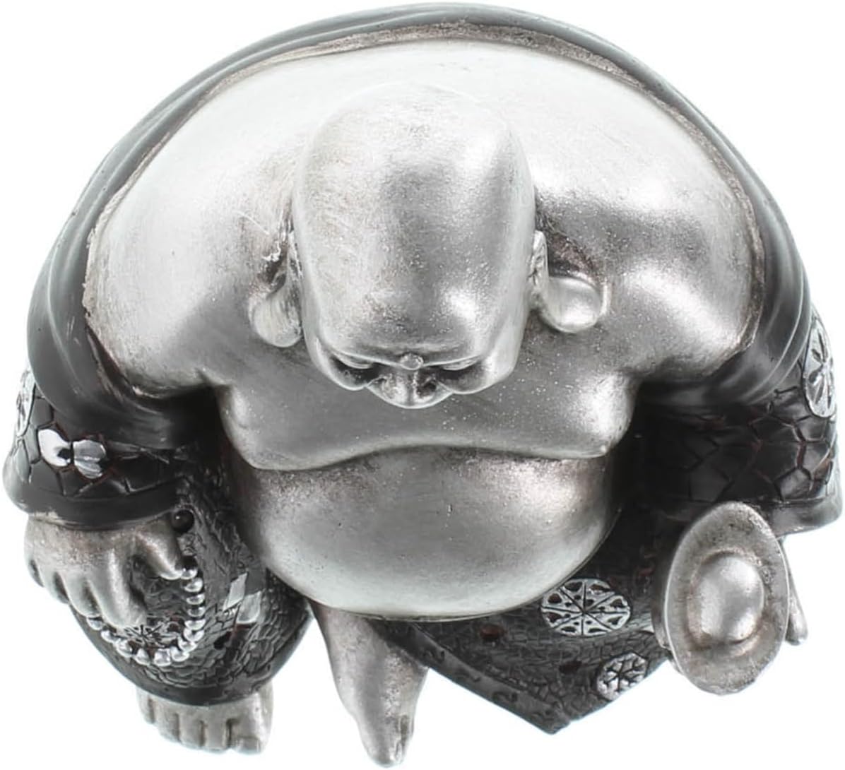 & Decor 14581 ハッピーシッティング仏像、5 1/2インチ x 5インチ x 高さ5 3/4インチ、マルチカ 【郵趣】