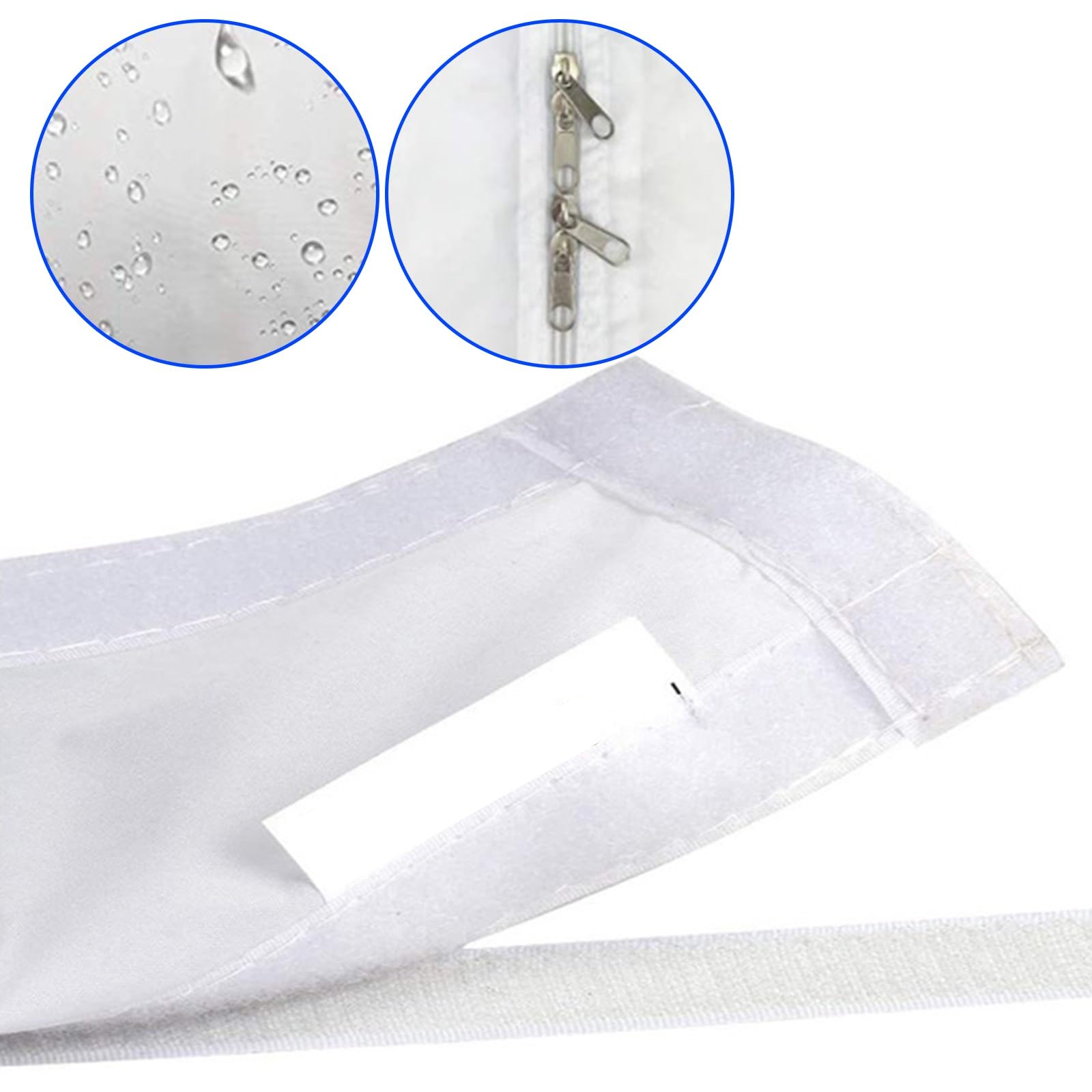 Kit di guarnizioni per prese d'aria per tetto e finestre con apertura verso l'esterno per unità di condizionamento portatile, kit di guarnizioni per porte con cerniera impermeabile, copertura per