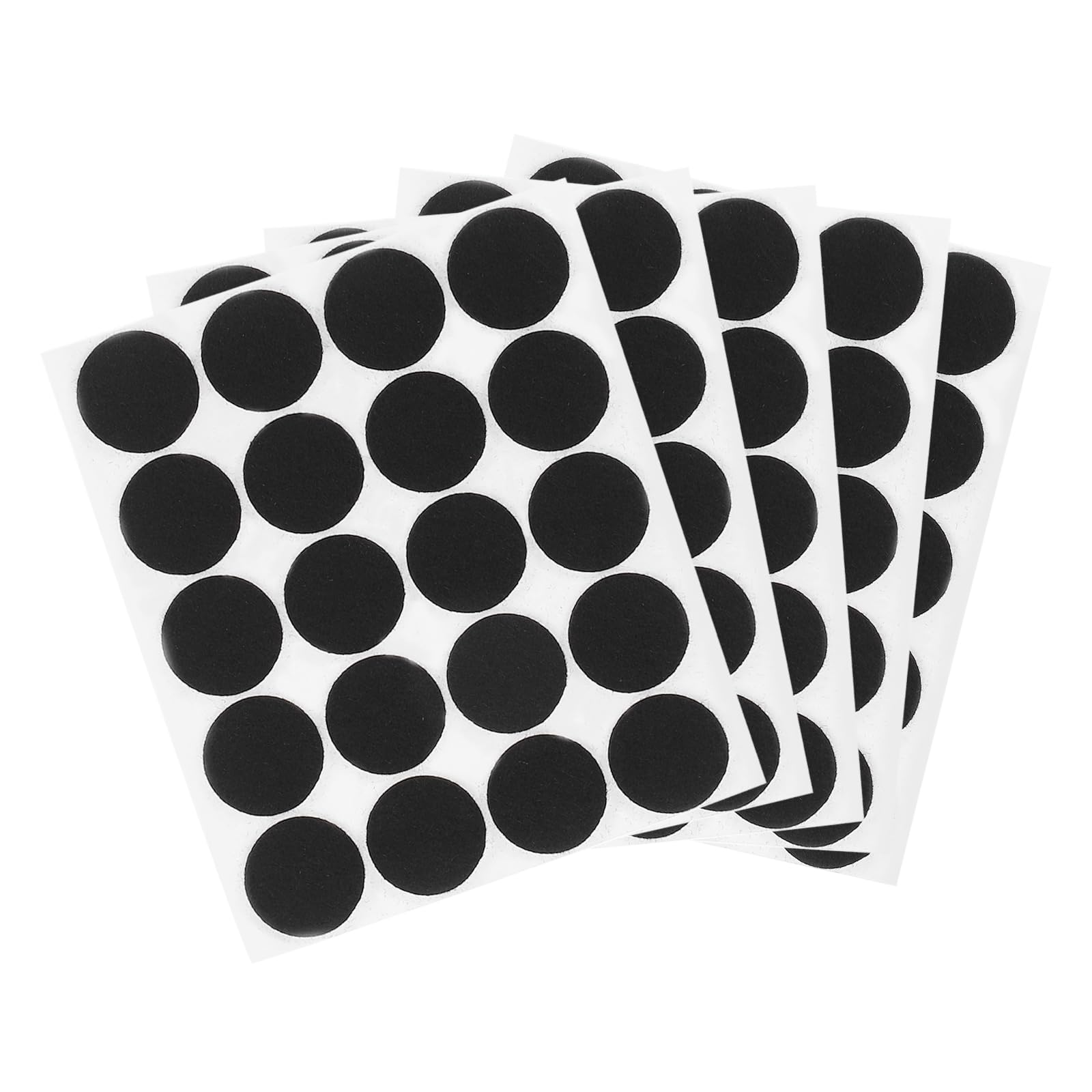 Almohadillas redondas de fieltro PATIKIL 1" autoadhesivas protectoras de suelo negro 100 piezas