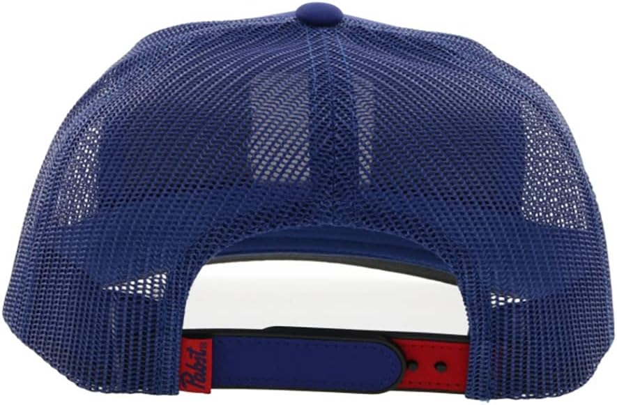 HOOEY Officially Licensed Pabst Blue Ribbon One Size Fits All Adjustable Snapback Hat for Men and Women Mesh Back Trucker Hat