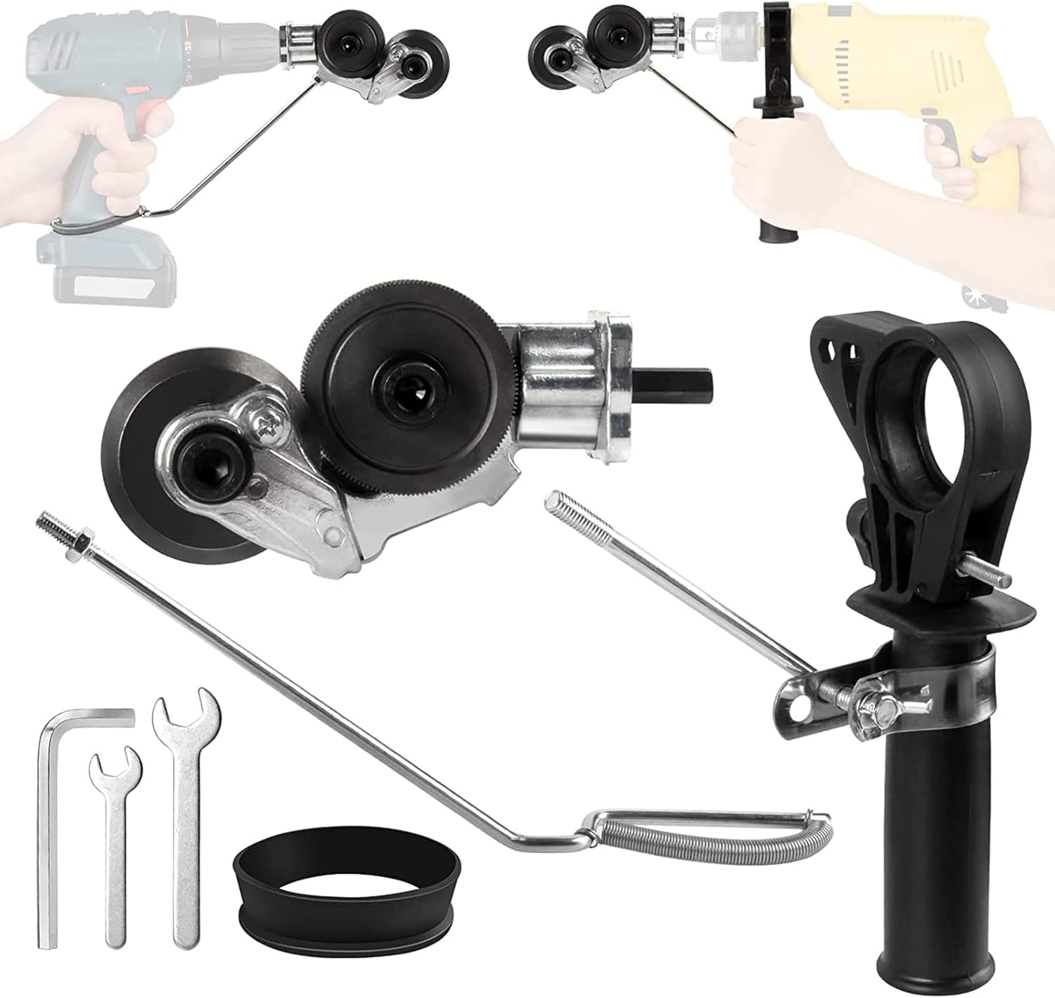 Electric Drill Shears, Metal Nibbler Drill Attachment with Adapter