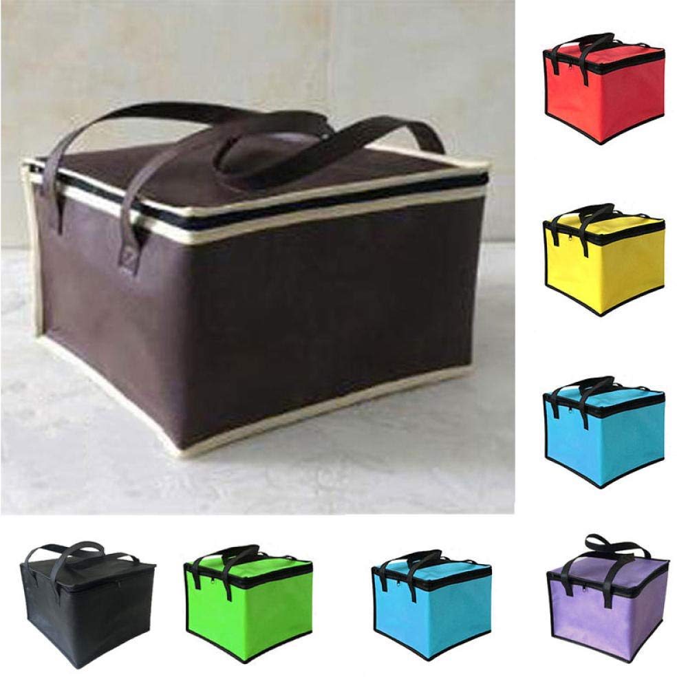 Borsa per la Consegna di Cibo Caldo Borsa isolata Scatola frigo Borsa frigo Grande Pieghevole Borsa frigo Portatile Borsa Termica per Torte Borsa Termica in，Blue