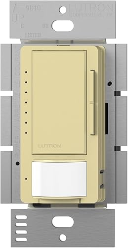 Vista 15 de Lutron Maestro LED+ Sensor de atenuación y vacío, un solo polo y multiubicación, MSCL-VP153M-BL, color negro