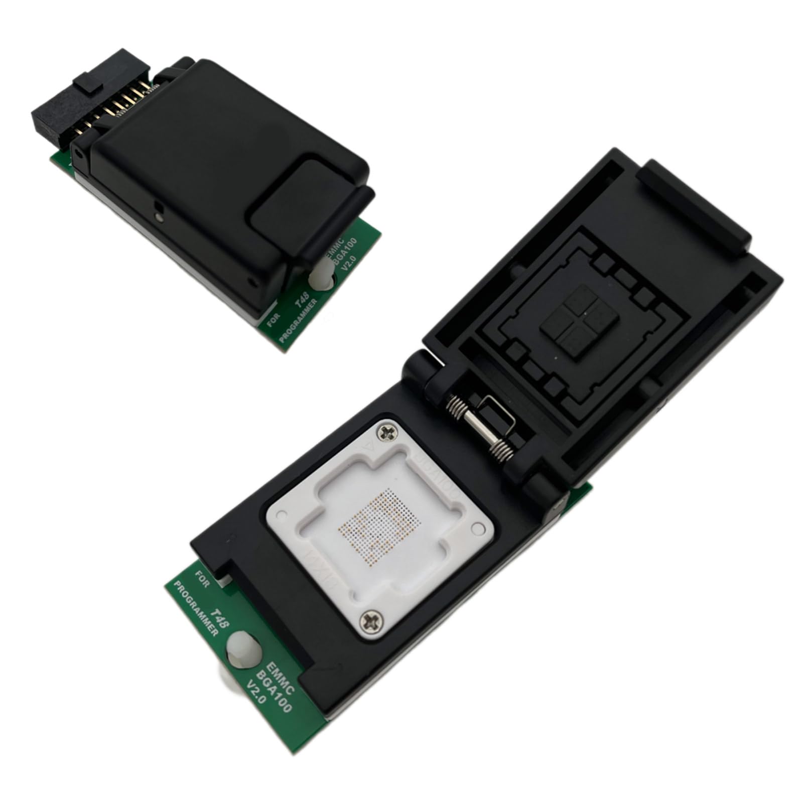EMMC BGA100 Adapter IC Buchse für T48 Programmierer 2.0 Doppelkopf Sonden Halter BGA100 Adapterbuchse Professioneller Programmierer