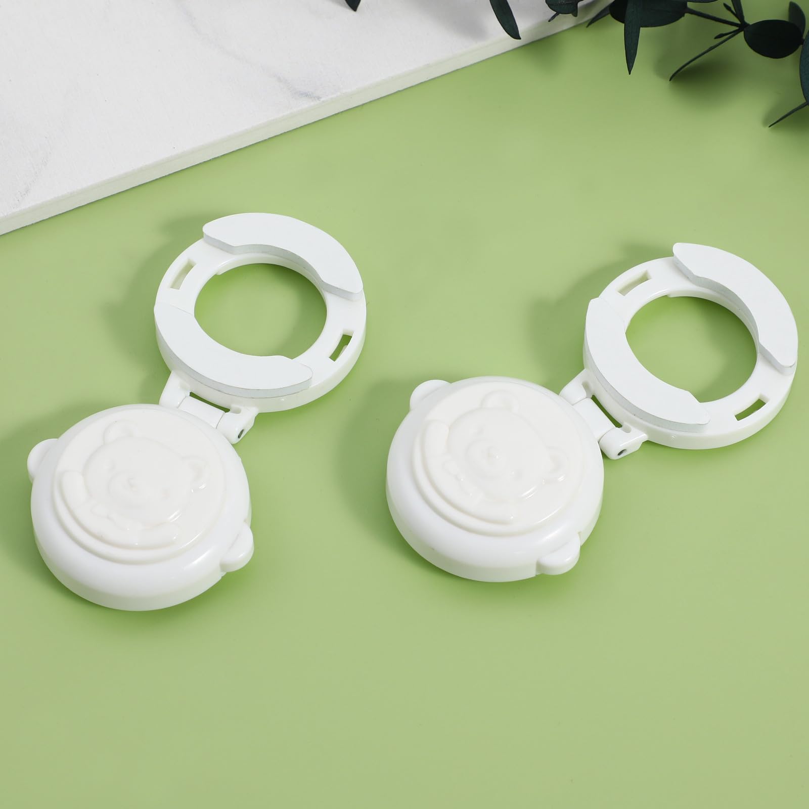 POPETPOP Juego de 4 Cubiertas Protectoras para Botones Eléctricos Cerradura Infantil, Bloqueo de Botón de Arranque para Lavadora, Protección contra Uso Accidental en Casa y Coche