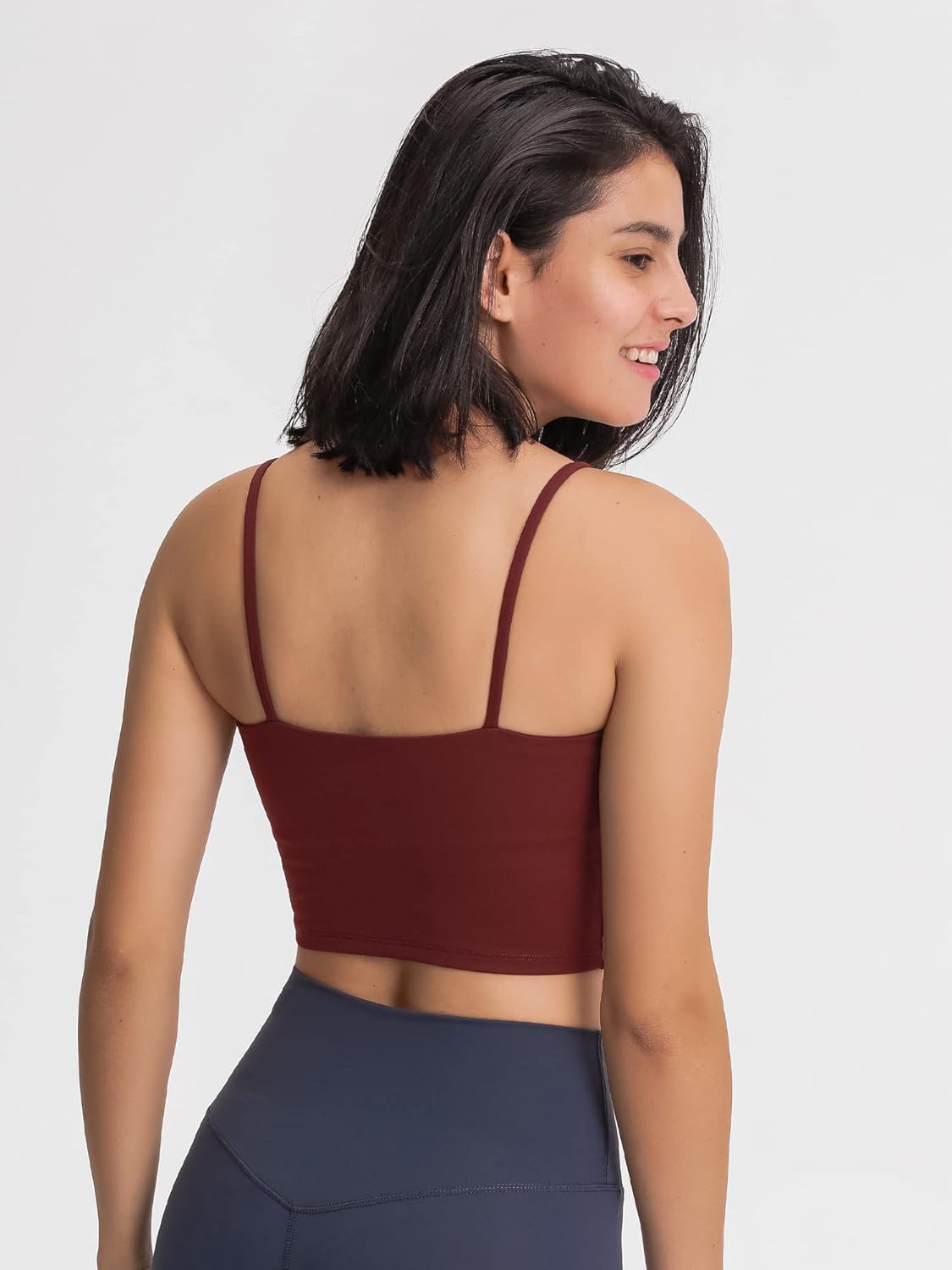 Women Padded Sports Bra Fitness Workout Running Shirts Yoga Tank Top - Image 5