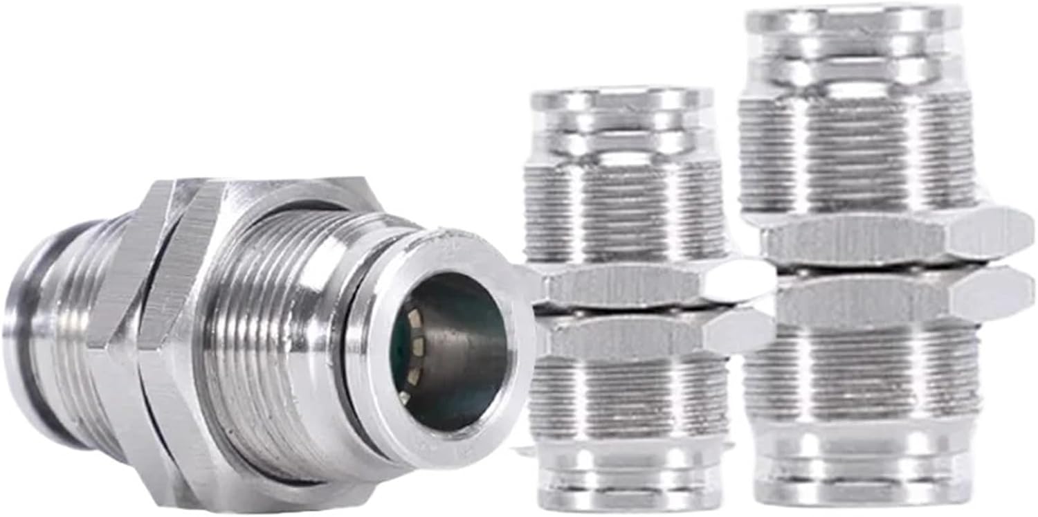 1pcs Pneumatic Hose Coupling PM 4/6/8/10/12mm Air Tube Connector 1/8 1/4 3/8 1/2 British Standard Pipe Quick Release Pipe Fittings(PM-14,50 pcs)