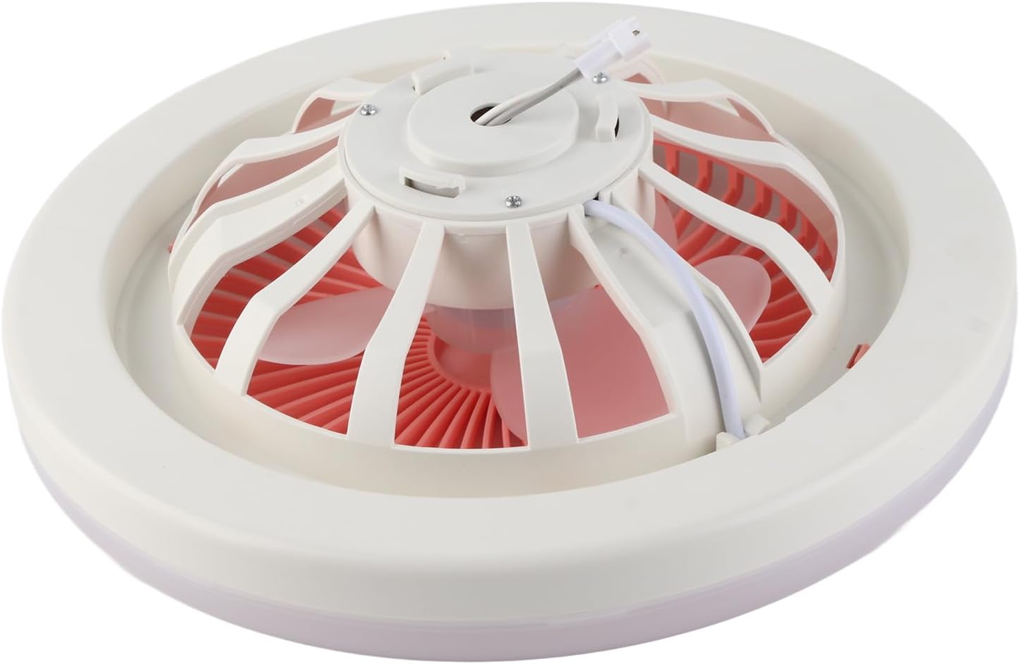 9.8Inch Ceiling Fan with Lights, 2400Lm LED White Light 3 Gear Tunable Silent Ceiling Fan Light for E27 Lamp Holder for Indoor Living Rooms, Bedrooms, Coffee Shops