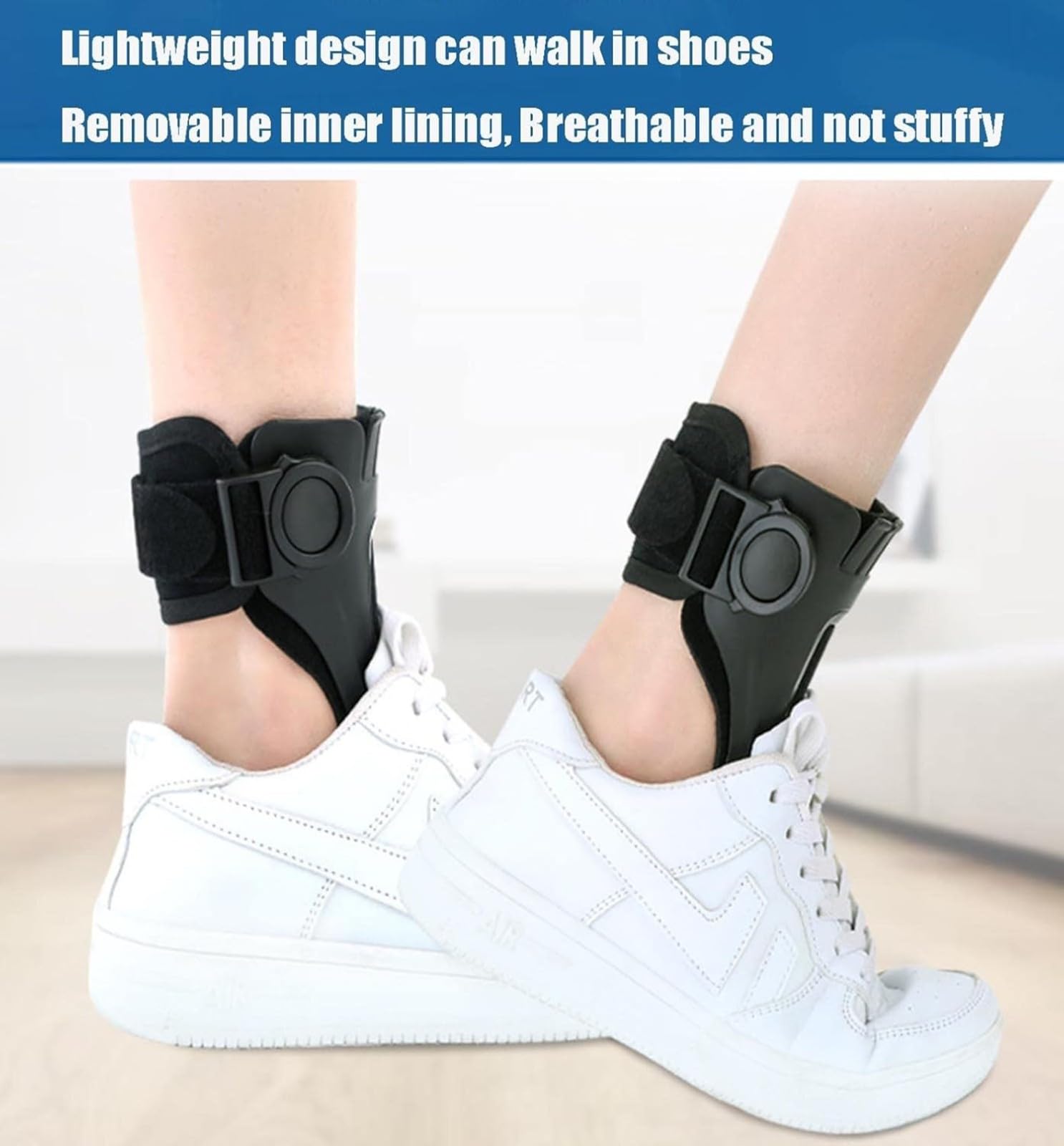 Orthèse De Pied Correcteur De Chute De Pied,Orthèse De Pied Tombant,Support Médical D'orthèse De Pied De Cheville avec Airbag Gonflable,Pied Tombant Posture Releveur Soutien,Unisexe