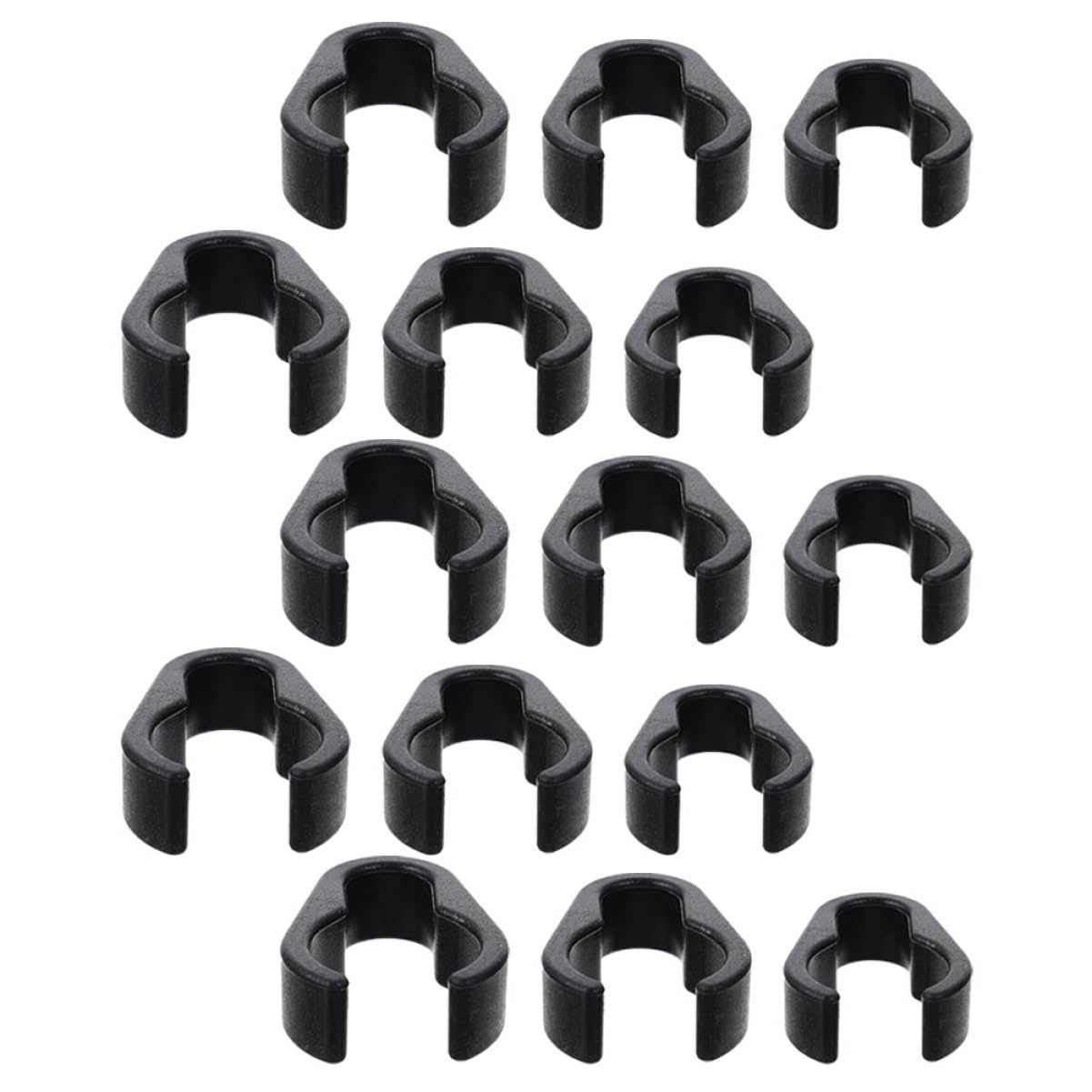 Vaguelly 15Pcs Flexible Mic Cable Clips Durable Organizers for Mic Cables Easy Snap Design for Microphone Stands Lightweight and Sturdy Cable Holders
