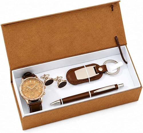 Men’s Luxury Gift Set – Watch, Wallet & Pen | Gift Box for Him | Ideal for Birthday, Anniversary, Valentine’s Day or Father’s Day | Ready to Give